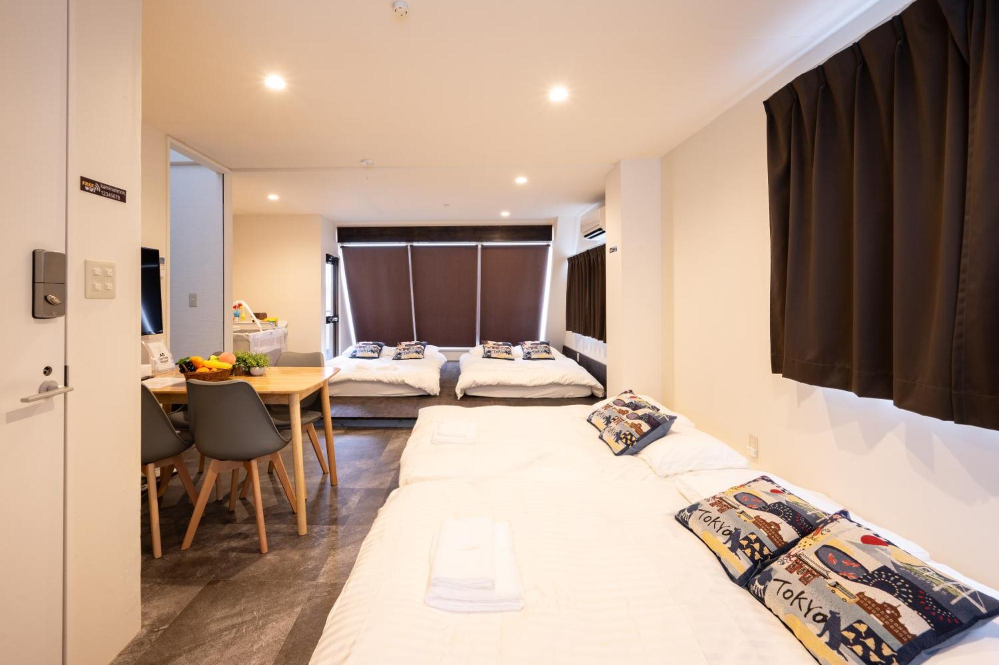 Thunder Hotel -雷門サンダーホテル- 浅草駅から徒歩5分 ベビー用品付き ファミリーも歓迎 大人8名もok!! Токио Экстерьер фото